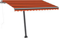 Volně stojící automatická markýza 300 x 250 cm oranžovo-hnědá 3069710 - Markýza
