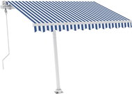 Volně stojící automatická markýza 350 x 250 cm modrobílá 3069726 - Markýza