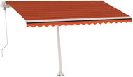 Volně stojící automatická markýza 400 x 300 cm oranžovo-hnědá 3069550 - Markýza