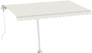 Volně stojící automatická markýza 400 x 300 cm krémová 3069747 - Markýza