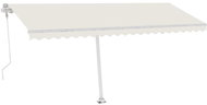 Volně stojící automatická markýza 500 x 300 cm krémová 3069587 - Markýza