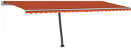 Volně stojící automatická markýza 600 x 300 cm oranžovo-hnědá 3069610 - Markýza