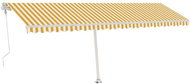 Volně stojící automatická markýza 600 x 300 cm žlutobílá 3069608 - Markýza