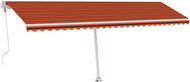 Volně stojící automatická markýza 600 x 300 cm oranžovo-hnědá 3069810 - Markýza