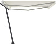 Volně stojící automatická markýza 400 x 350 cm krémová 3069627 - Markýza