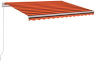 Ručně zatahovací markýza s LED světlem 300x250 cm oranžovohnědá 3068865 - Markýza