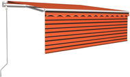 Automatická zatahovací markýza s roletou 4 x 3 m oranžovo-hnědá  3069310 - Markýza