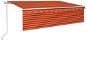 Automatická zaťahovacia markíza s roletou 6 × 3 m oranžovo-hnedá 3069370 - Markíza