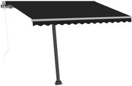 Automatická markýza LED a senzor větru 300 x 250 cm antracitová 3069514 - Markýza