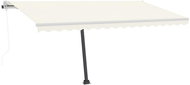 Automatická markýza LED a senzor větru 450 x 300 cm krémová 3068932 - Markýza