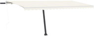 Automatická markýza LED a senzor větru 500 x 300 cm krémová 3069792 - Markýza