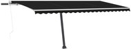 Automatická markýza LED a senzor větru 500 x 300 cm antracitová 3069794 - Markýza