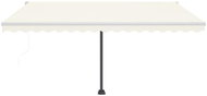 Automatická markýza LED a senzor větru 450 x 350 cm krémová 3069012 - Markýza
