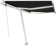 Automatická markýza LED a senzor větru 350 x 250 cm antracitová 3069534 - Markýza