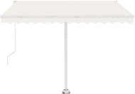 Automatická markýza LED a senzor větru 350 x 250 cm krémová 3069532 - Markýza
