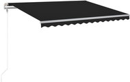 Automatická markýza LED a senzor větru 450 x 350 cm antracitová 3069014 - Markýza