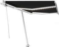 Automatická markýza LED a senzor větru 300 x 250 cm antracitová 3069714 - Markýza