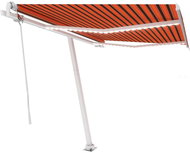 Automatická markýza LED a senzor větru 300x250 cm oranžovohnědá 3069715 - Markýza