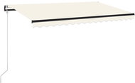 Automatická markýza LED a senzor větru 450 x 300 cm krémová 3069572 - Markýza