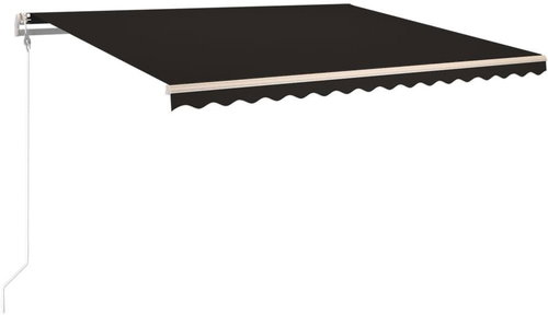 Automatická zatahovací markýza 450 x 350 cm antracitová 3069209 - Markýza - Main image