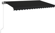 Automatická zatahovací markýza 450 x 350 cm antracitová 3069009 - Markýza