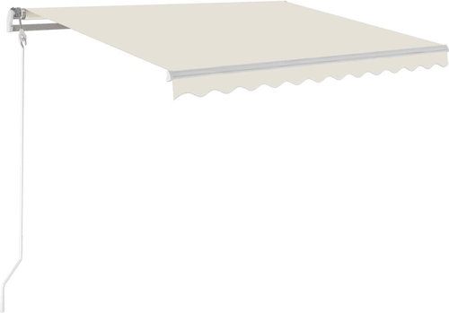Automatická zatahovací markýza 300 x 250 cm krémová 3068867 - Markýza - Main image