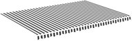 Náhradní plachta na markýzu antracitovo-bílá 5 x 3,5 m 311992 - Markýza