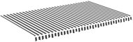 Náhradní plachta na markýzu antracitovo-bílá 5 x 3 m 311991 - Markýza