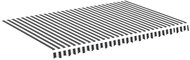 Náhradní plachta na markýzu antracitovo-bílá 4,5 x 3,5 m 311990 - Markýza