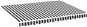 Markýza SHUMEE Plachta na markýzu, antracitovo-bílá 3,5 x 2,5 m 311986 - Markýza