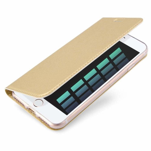 DUX DUCIS Skin Pro knížkové kožené pouzdro na iPhone 7/8/SE 2020, zlaté - Phone Case - Main image
