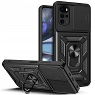 Tech-Protect Camshield plastový kryt na Motorola Moto G22 / E32 / E32S, černý - Phone Cover