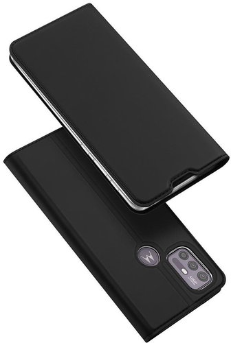 DUX DUCIS Skin Pro knížkové kožené pouzdro na Motorola Moto G30 / Moto G10, černé - Phone Case - Main image