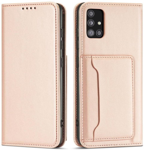 MG Magnet Card book kožený kryt pro Samsung Galaxy A13, růžový - Phone Cover - Main image
