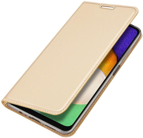 DUX DUCIS Skin Pro knížkové kožené pouzdro na Samsung Galaxy A13 5G, zlaté - Phone Case - Main image