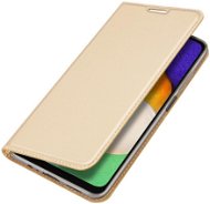 DUX DUCIS Skin Pro knížkové kožené pouzdro na Samsung Galaxy A13 5G, zlaté - Pouzdro na mobil
