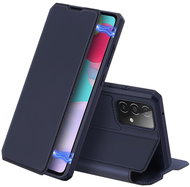 DUX DUCIS Skin X knížkové kožené pouzdro na Samsung Galaxy A52 5G / 4G, modré - Phone Case
