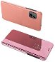 MG Clear View knižkové puzdro na Samsung Galaxy S20 FE, ružové - Puzdro na mobil