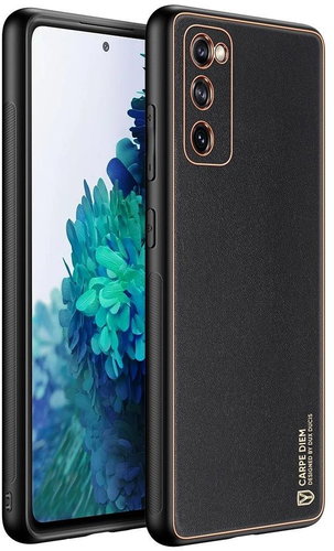 DUX DUCIS Yolo kožený kryt na Samsung Galaxy S20 FE 5G, černé - Phone Cover - Main image