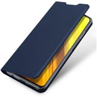 DUX DUCIS Skin Pro knižkové kožené puzdro na Xiaomi Poco X3 NFC/X3 Pro, modré - Puzdro na mobil