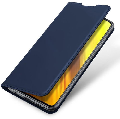 DUX DUCIS Skin Pro knížkové kožené pouzdro na Xiaomi Poco X3 NFC / X3 Pro, modré - Phone Case - Main image