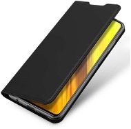 DUX DUCIS Skin Pro knižkové kožené puzdro na Xiaomi Poco X3 NFC/X3 Pro, černé - Puzdro na mobil