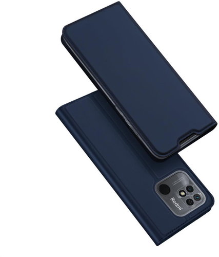 Dux Ducis Skin Pro knížkové kožené pouzdro na Xiaomi Redmi 10C, modré - Phone Case - Main image