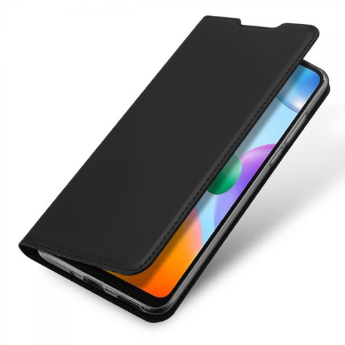 Dux Ducis Skin Pro knížkové kožené pouzdro na Xiaomi Redmi 10C, černé - Phone Case - Main image