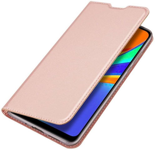 DUX DUCIS Skin Pro knížkové kožené pouzdro na Xiaomi Redmi 9C, růžové - Phone Case - Main image