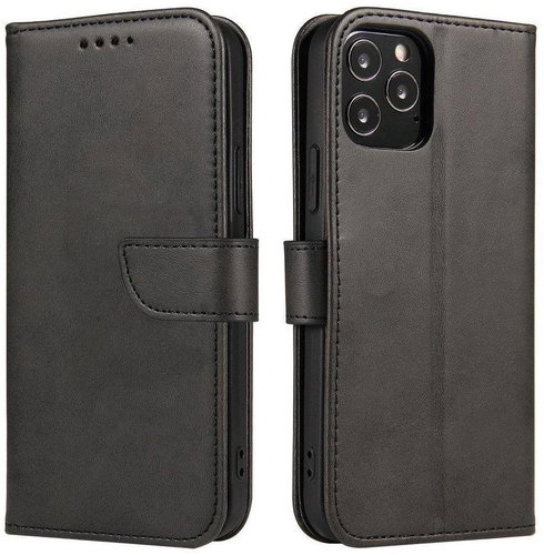 MG Magnet knížkové kožené pouzdro na Xiaomi Redmi Note 11S / Note 11, černé - Phone Case - Main image