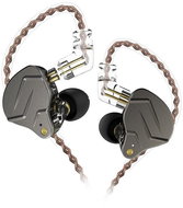 KZ ZSN PRO hybridní HiFi sluchátka do uší, šedé - Headphones