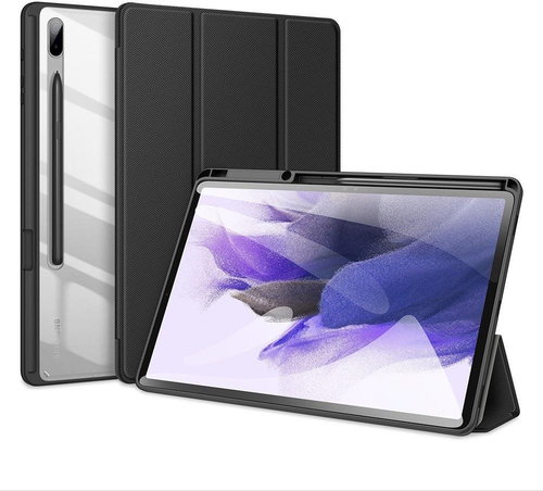 DUX DUCIS Toby Series pouzdro na Samsung Galaxy Tab S7 Plus / Tab S7 FE / Tab S8 Plus, černé - Tablet Case - Main image