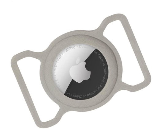 MG Pet kryt na Apple AirTag na psí obojek, šedý - AirTag Loop - Main image
