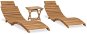 3-piece folding garden sofa set solid teak wood 3059960 - Garden Furniture